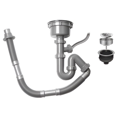 欧琳水槽单槽下水配件 厨房洗菜盆水槽排水管下水管 配件后置落水