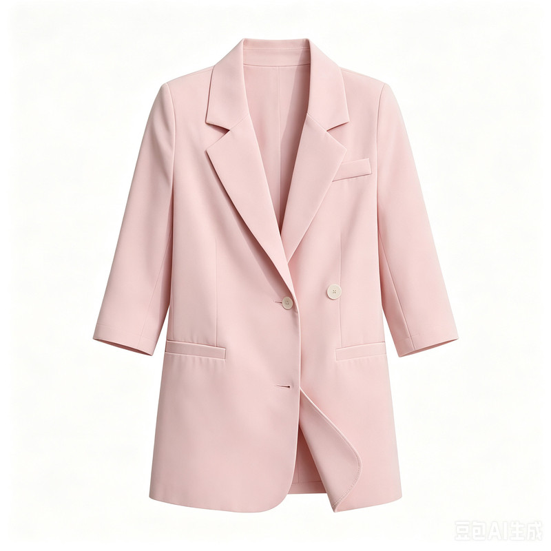 通勤极简宽松七分袖防晒空调西服