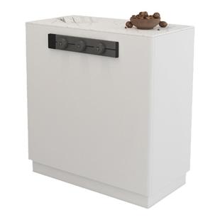 可移动带岩板实木中岛台餐桌现代简约餐边柜岛台柜靠墙一体可定制