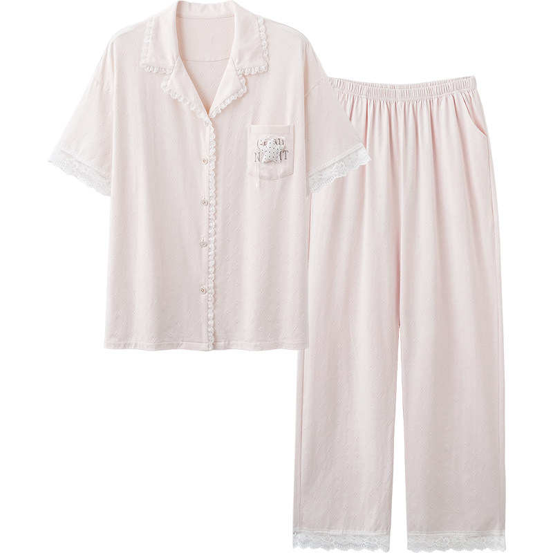 SLEEPTIGHT纯棉睡衣女短袖家居服