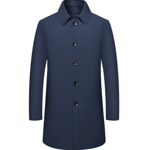 啄木鸟男士风衣外套2025春季新款中年休闲行政高端夹克上衣爸爸装