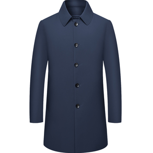 啄木鸟男士风衣外套2025春秋新款中年休闲行政高端夹克上衣爸爸装