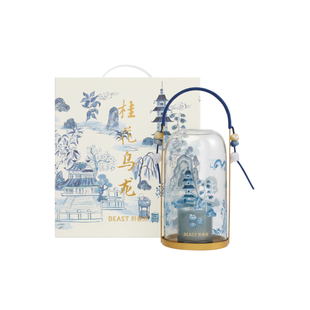 【新年礼物】野兽派桂花乌龙樱花清酒风灯香薰蜡烛礼盒家居乔迁