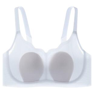 幸棉内衣女空气纱兔耳杯凉感大胸显小提拉承托轻薄隐形无痕文胸罩