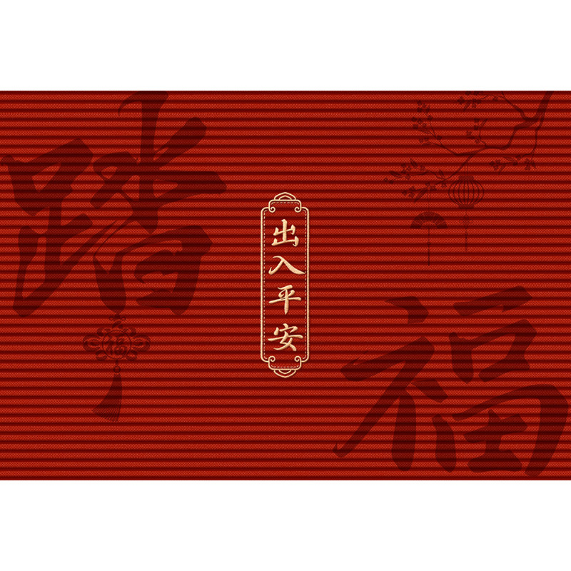 进门地垫入户门垫家用出入平安门口防滑垫子喜庆入户地毯红色脚垫
