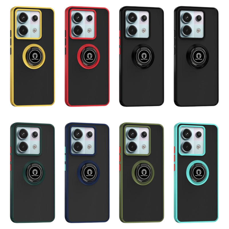 适用红米note12turbo手机壳防摔小米note13Pro保护套redminote11磨砂硬外壳12pro+男女软边支架指环扣not13