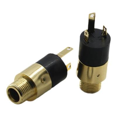 优质金属3.5耳机插座螺母脚圆口