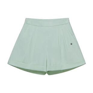 彳亍新品女士舒适休闲显瘦高腰梨形流动空气短裤爱慕RDBM0009