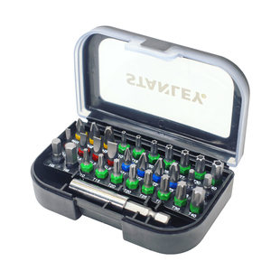 史丹利电动螺丝刀批头套装电钻批咀十字头一字头内六角起子电批头