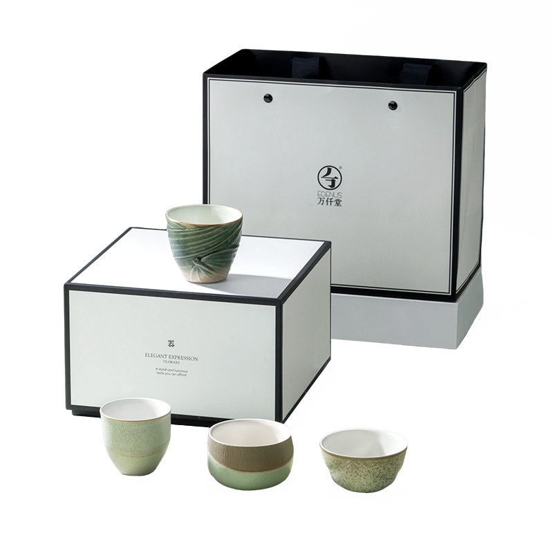 万仟堂高档主人杯套装礼盒个人喝茶杯一人一杯专用功夫茶杯风雅