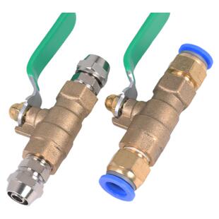 气动开关球阀气泵阀门8/10/12mm空压机配件PU管软管气管快速接头