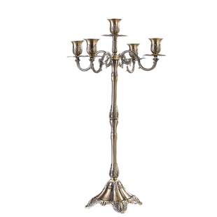 烛台摆件欧式复古三头五头烛台酒店婚庆烛台专用西餐厅烛光晚餐