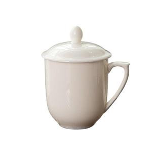 德化陶瓷羊脂玉白瓷办公室茶杯老干部主人杯个人专用男女士高档