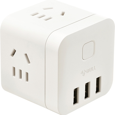 BULL/公牛魔方插座家用usb插排插