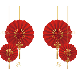 2026新年布置装饰品贴纸商场物业酒店铺春节马年窗花玻璃门静电贴