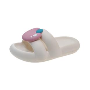 踩屎感凉拖鞋女夏季外穿可爱水果双带厚底室内家居浴室防滑一字拖