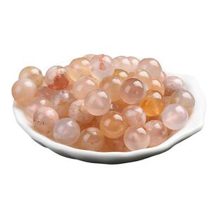 7A天然樱花玛瑙散珠子手串男女士情侣款diy手工粉玛瑙手链项链