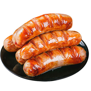 百鲜生火山石烤肠原味黑胡椒热狗烧烤食材地道肠脆皮香肠风味包邮
