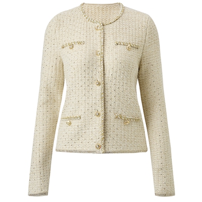 【奥莱】MAXRIENY轻奢鎏金外套法式名媛风上衣高级感