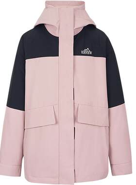 【90绒】粉色羽绒服女冬季短款外套kbne秋冬新款小个子连帽面包服