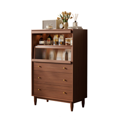 中古风实木斗柜电视边柜收纳柜子