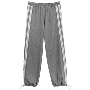 束脚加绒胖莹莹大码女装胖mm秋冬时尚风钉珠遮肉卫裤织带阔腿裤子