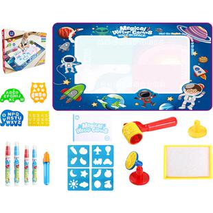 儿童超大号水画布玩具幼儿宝宝神奇水画笔反复涂鸦印章新年礼物