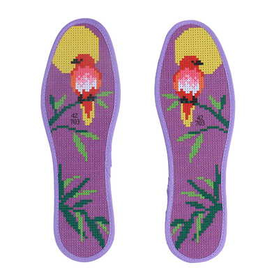 新款十字绣鞋垫多花型七层棉布