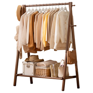 挂衣架落地式卧室衣帽架子床尾晚上放衣服神器2025新款开放式衣柜