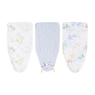 【门店同款新品】3条装全棉时代纱布汗巾儿童隔汗巾幼儿园垫背巾