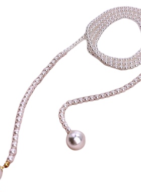 复古法式串珠项链女气质简约