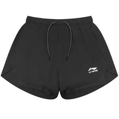 李宁运动短裤男速干假两件运动裤