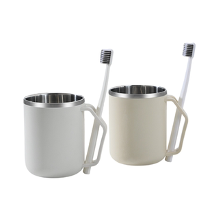 不锈钢漱口杯304刷牙杯洗漱杯家用宿舍学生牙缸儿童情侣牙刷杯子