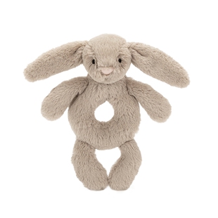 英国Jellycat害羞米色邦尼兔摇铃婴儿摇铃玩具安抚宝宝陪伴玩偶