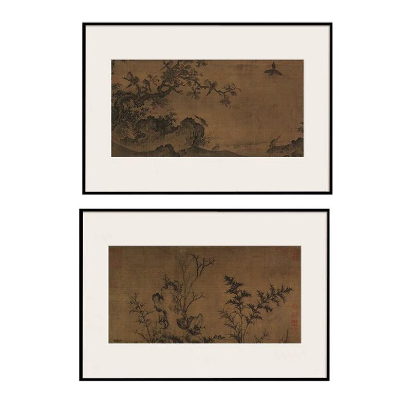 客厅新中式可装饰画国画艺术小众