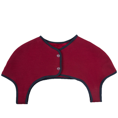 枣红色加绒护肩膀半身衣睡觉穿