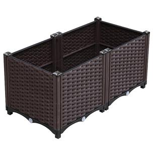 花箱花盆户外种植箱塑料特大庭院家庭阳台种菜专用箱爬藤长方形盆