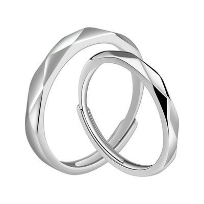 老银匠925纯银相知情侣戒指