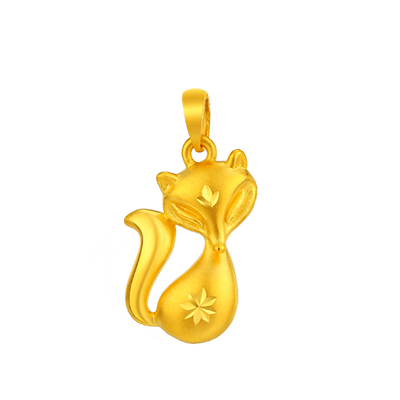 硬金挂坠纯金女款锁骨链坠子