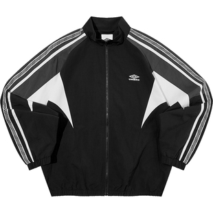 umbro茵宝官方运动外套新款串标复古休闲立领夹克户外上衣套装男