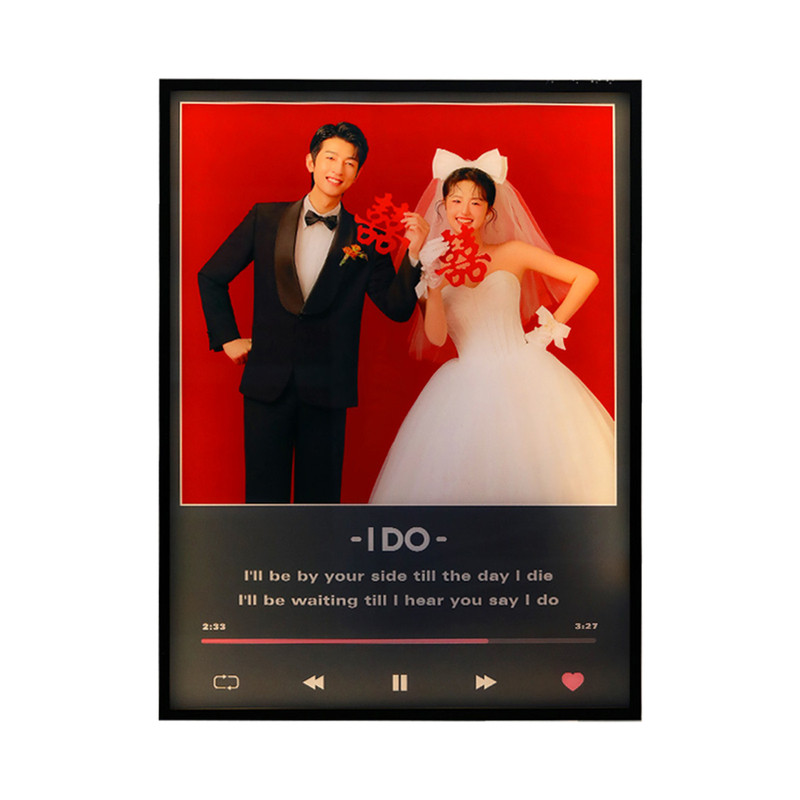 结婚礼物照片定制蓝牙音响新婚订婚送礼品送新娘新人闺蜜音乐相框