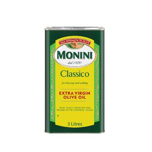 意大利原瓶原装进口莫尼尼经典3L橄榄油食用油炒菜烹饪植物油