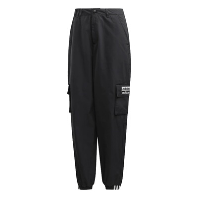 adidas三叶草双层logo长裤
