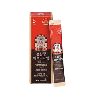 韩国正官庄6年根ET高丽参浓缩液10ml*10包红参气血滋补官方正品