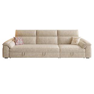 帕沙曼沙发床布艺小户型客厅现代简约可调节伸缩沙发雪尼尔公寓