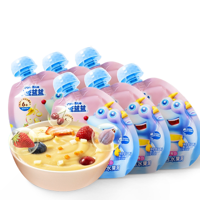 小鹿蓝蓝婴幼儿果泥辅食任选