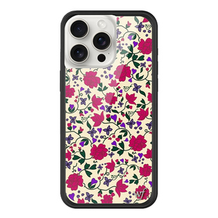 Wildflower浪漫玫瑰手机壳Rose Romance适用苹果iPhone15/14/Pro/Max硬壳全包保护套硅胶防摔欧美时尚wf