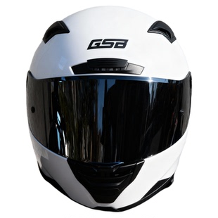 gsb371摩托车头盔男女机车3C全覆式四季通用复古个性安全通勤全盔