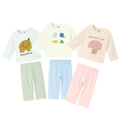 尼多熊儿童家居服套装莫代尔