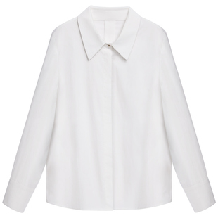 图曼朵白色衬衫女2026春新款高级感职场通勤面试长袖职业正装衬衣